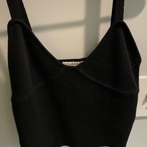 Black crop top